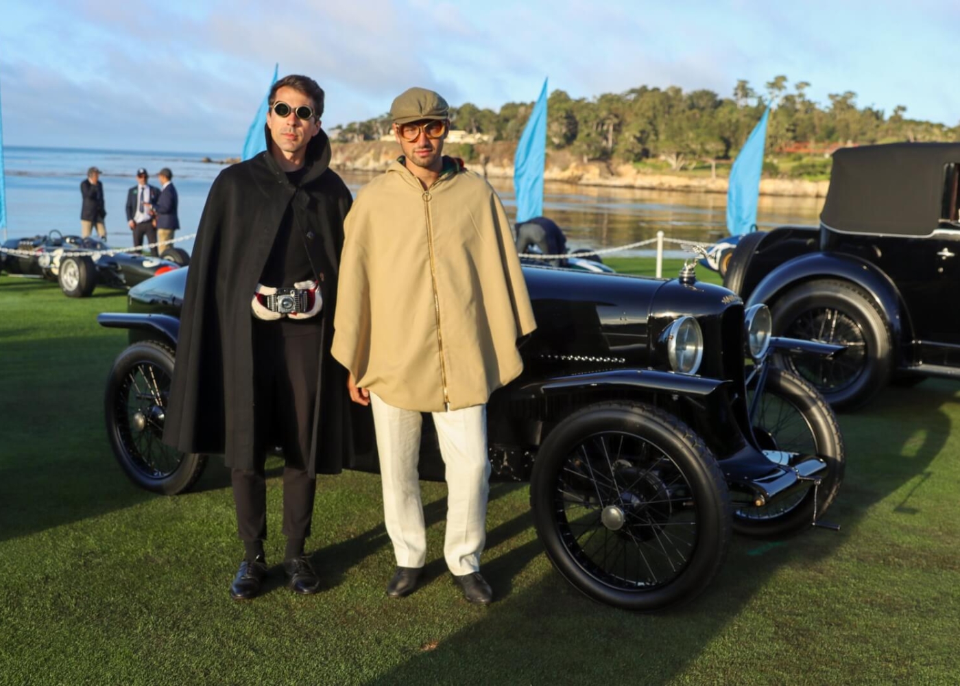 sachin and babi light blue dress Fashion and Style found around Pebble Beach Concours d'Elegance