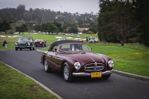 Ferrari procession at Pebble Beach