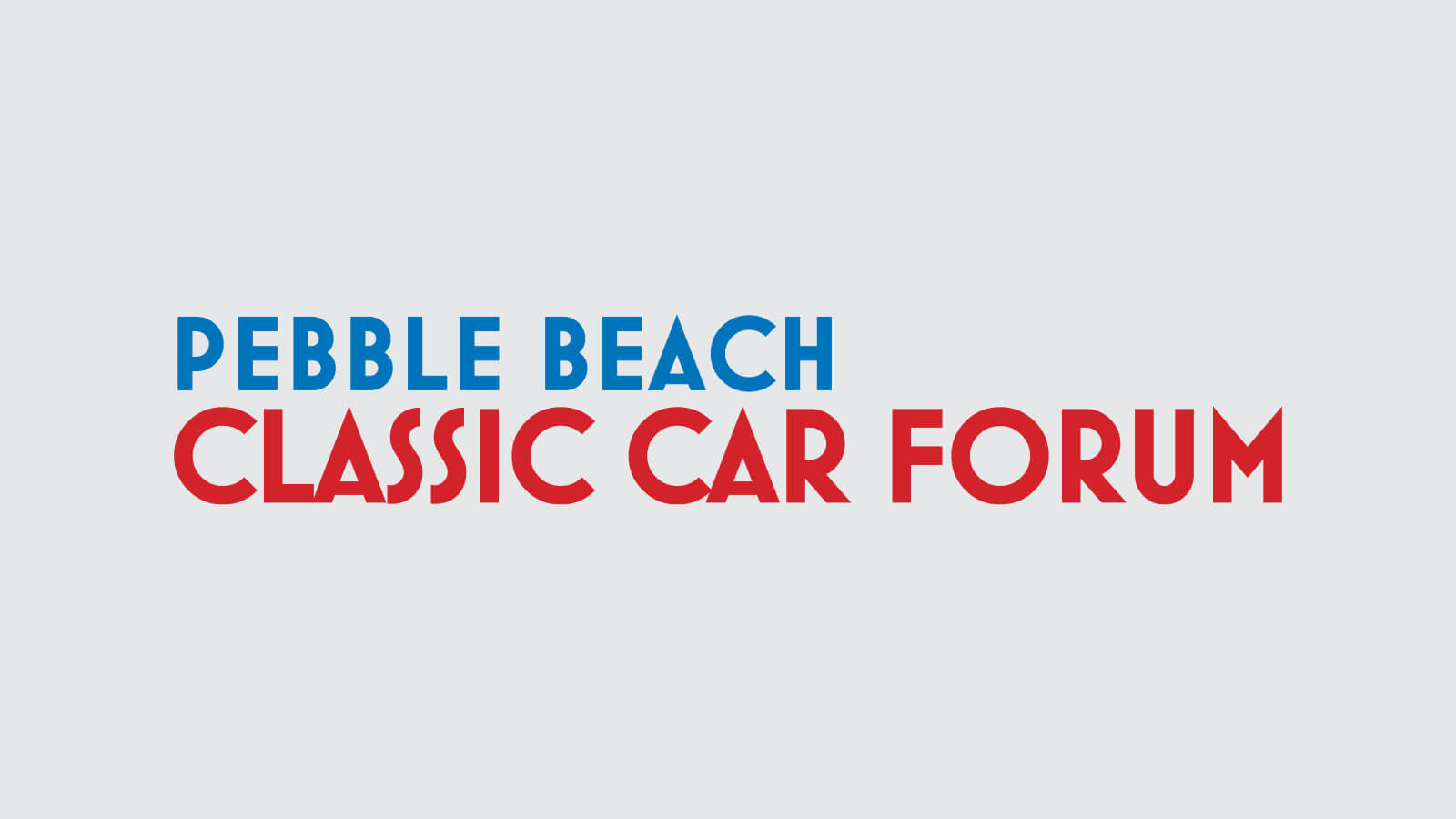 Pebble Beach Classic Car forum